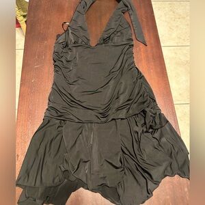 Superdown Black Halter Mini Dress